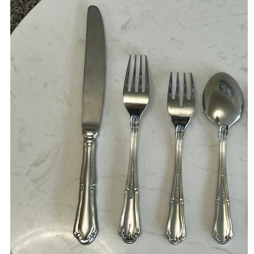 Wallace Empire 5 Piece Place Setting‎ 18/10 Stainless Steel Flatware Replacement